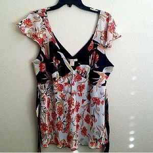 Chiffon Empire Waist Blouse